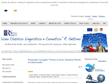 Tablet Screenshot of liceorsettimo.eu